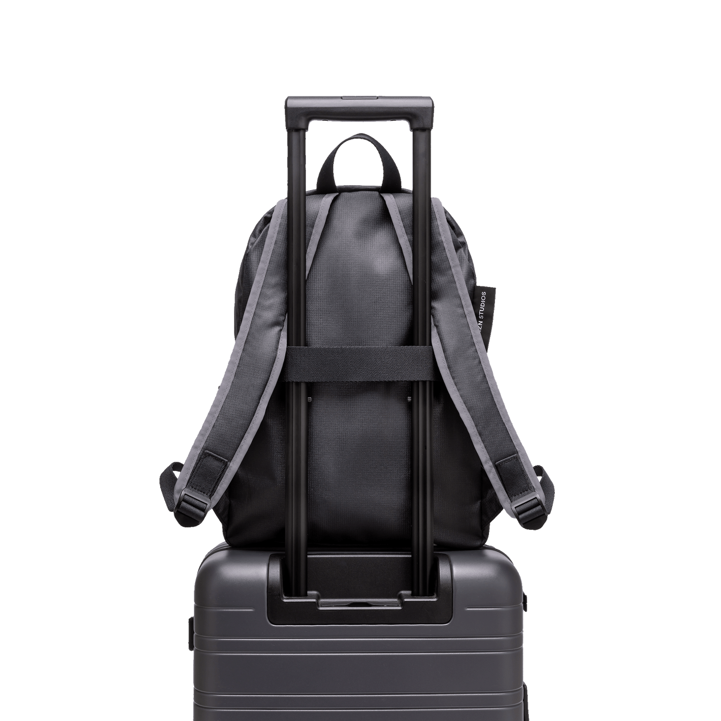 Shibuya Daypack / Black / Grey Lavender / rPET Ripstop / Size M