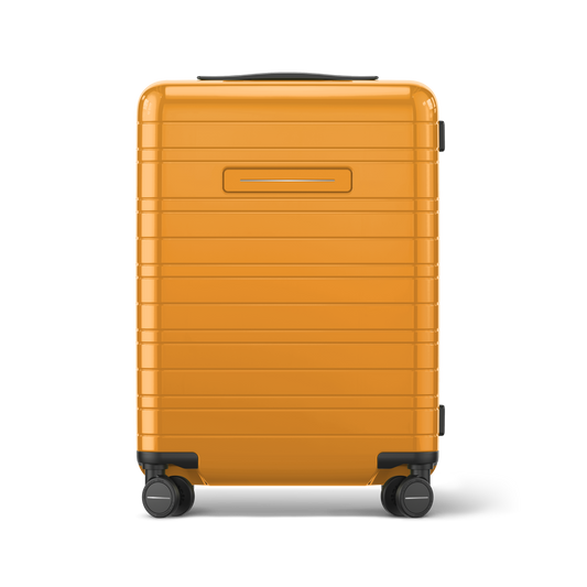 Koffer Essential Glossy Bright Amber Vorderseite - Hartschale Polycarbonat Leicht Robust - Horizn Studios