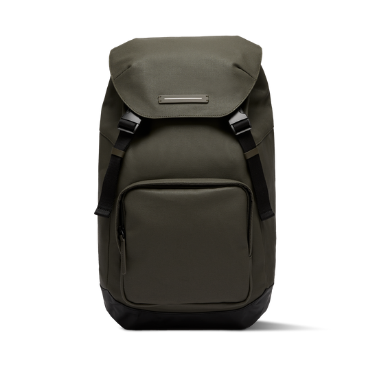 SoFo Backpack City / Dark Olive / Recycled Waxed Canvas