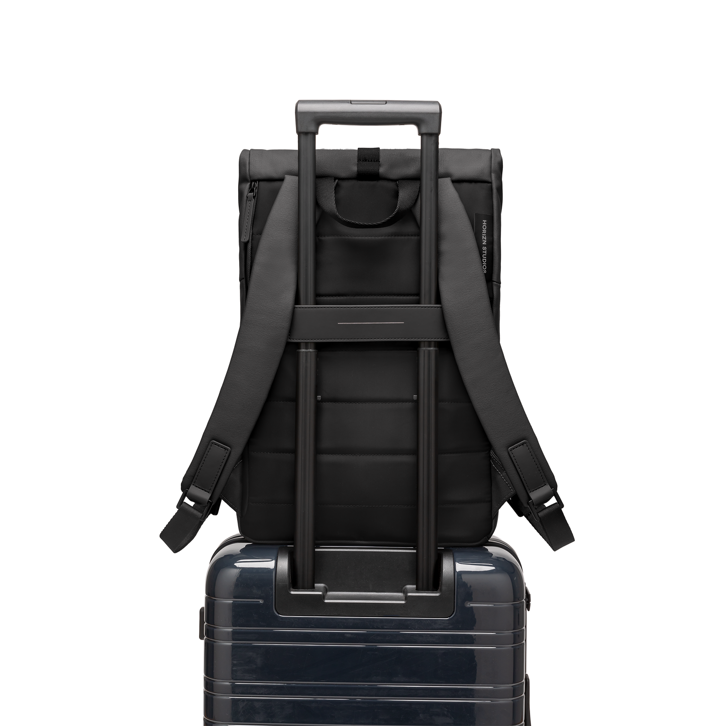 Sofo Rolltop Rucksack Rucksack Rucksack Trolley Rückseite - Wasserabweisend Vegan Ergonomisch - Horizn Studios