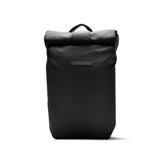SoFo Rolltop Backpack / All Black / Recycled Cotton Canvas