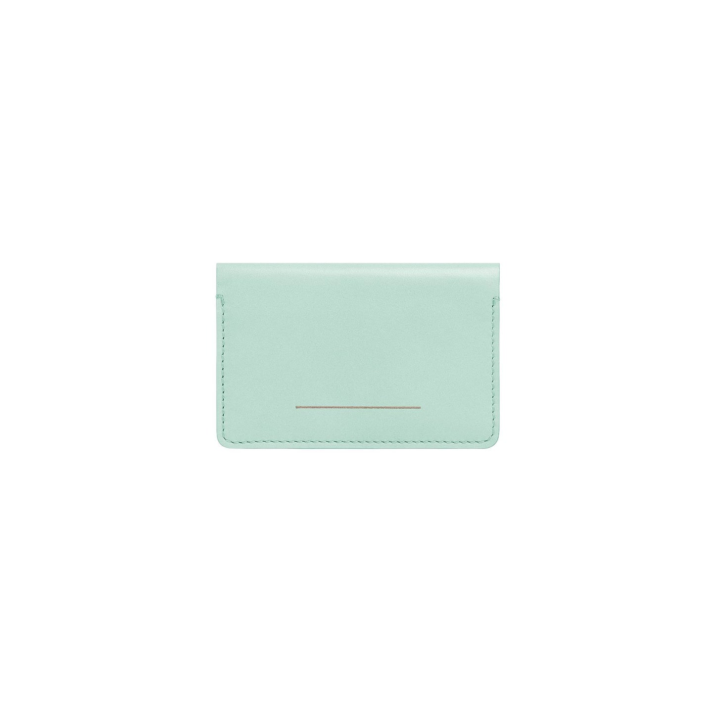 Double Card Holder / Mint / Vacchetta Leather 2