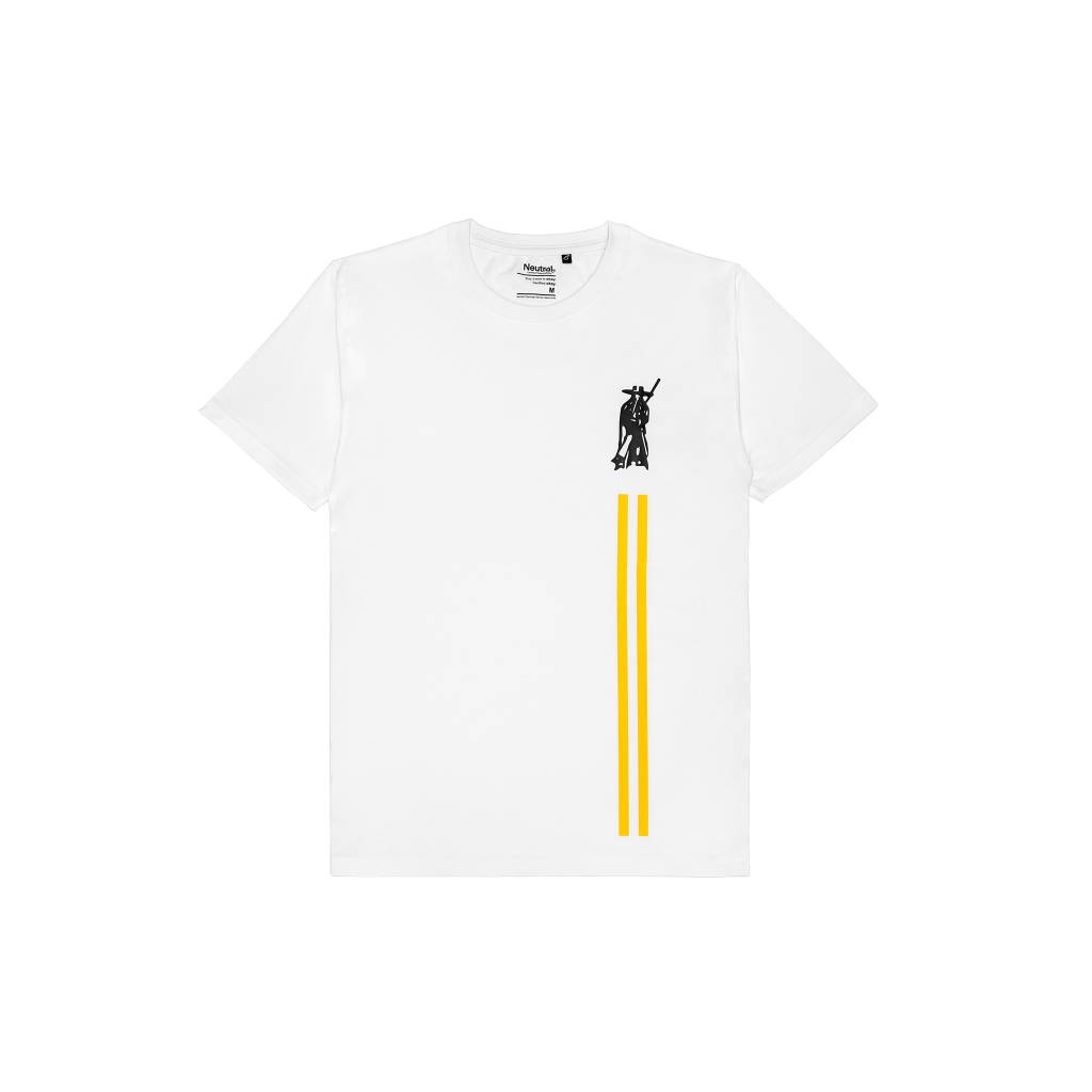 Eyo T-shirt / White / Lagos Yellow / Organic Cotton / S 1