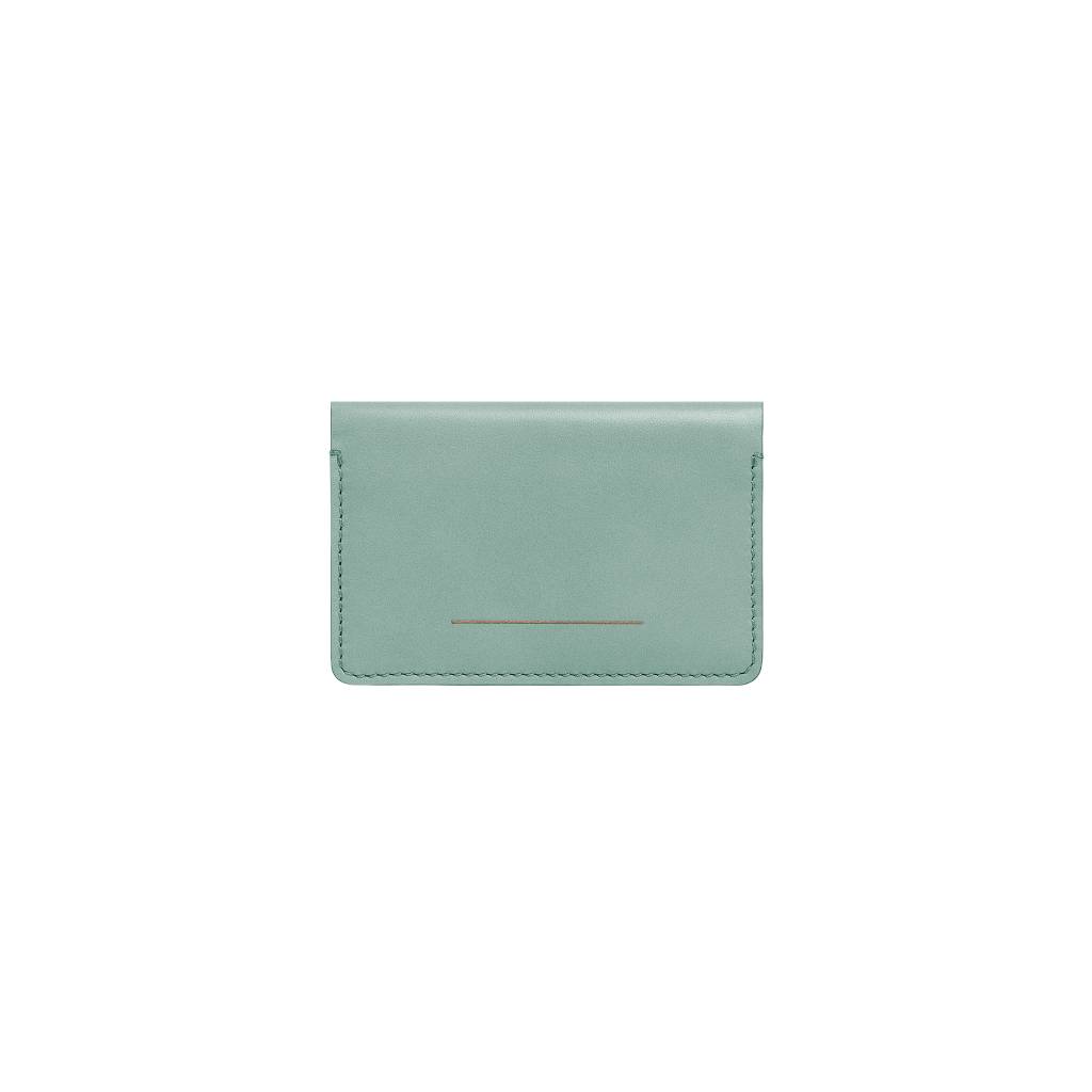 Double Card Holder / Marine Green / Vacchetta Leather 1