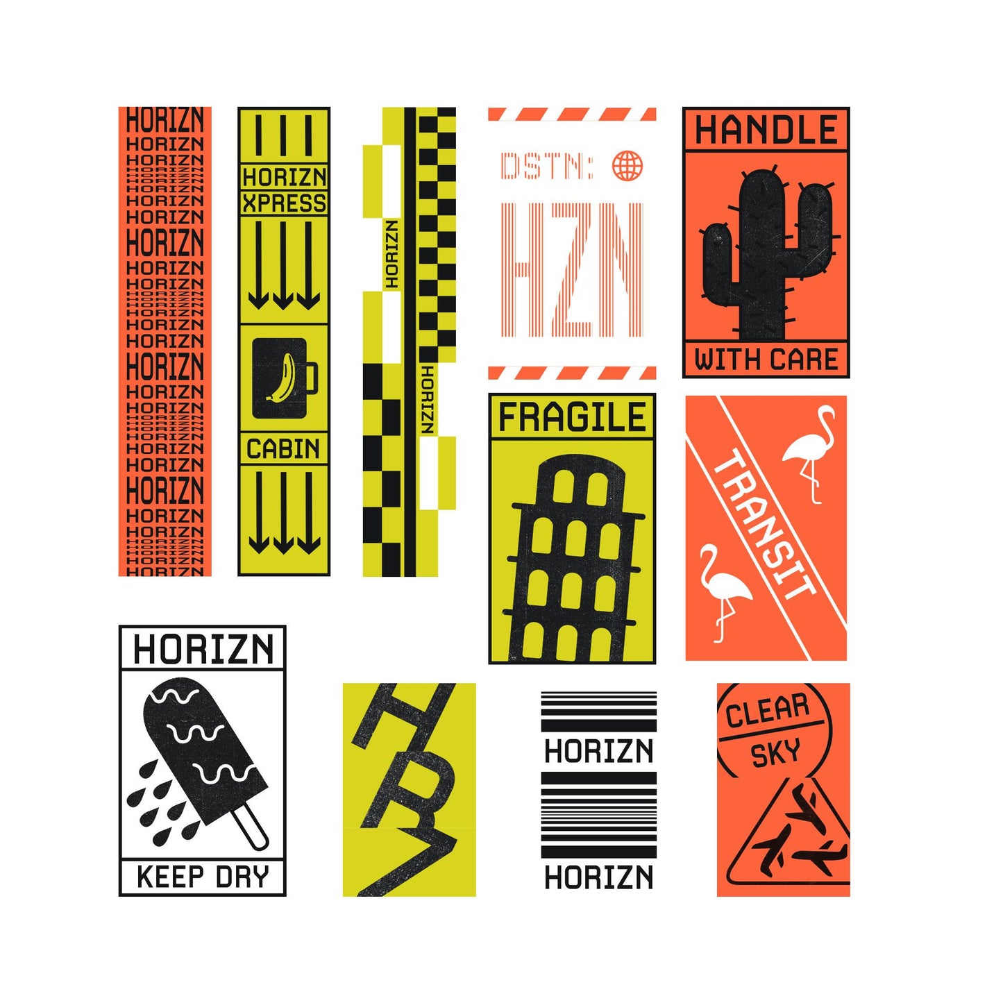 Sticker Set Neon Nights / Black / High Tack Vinyl 3