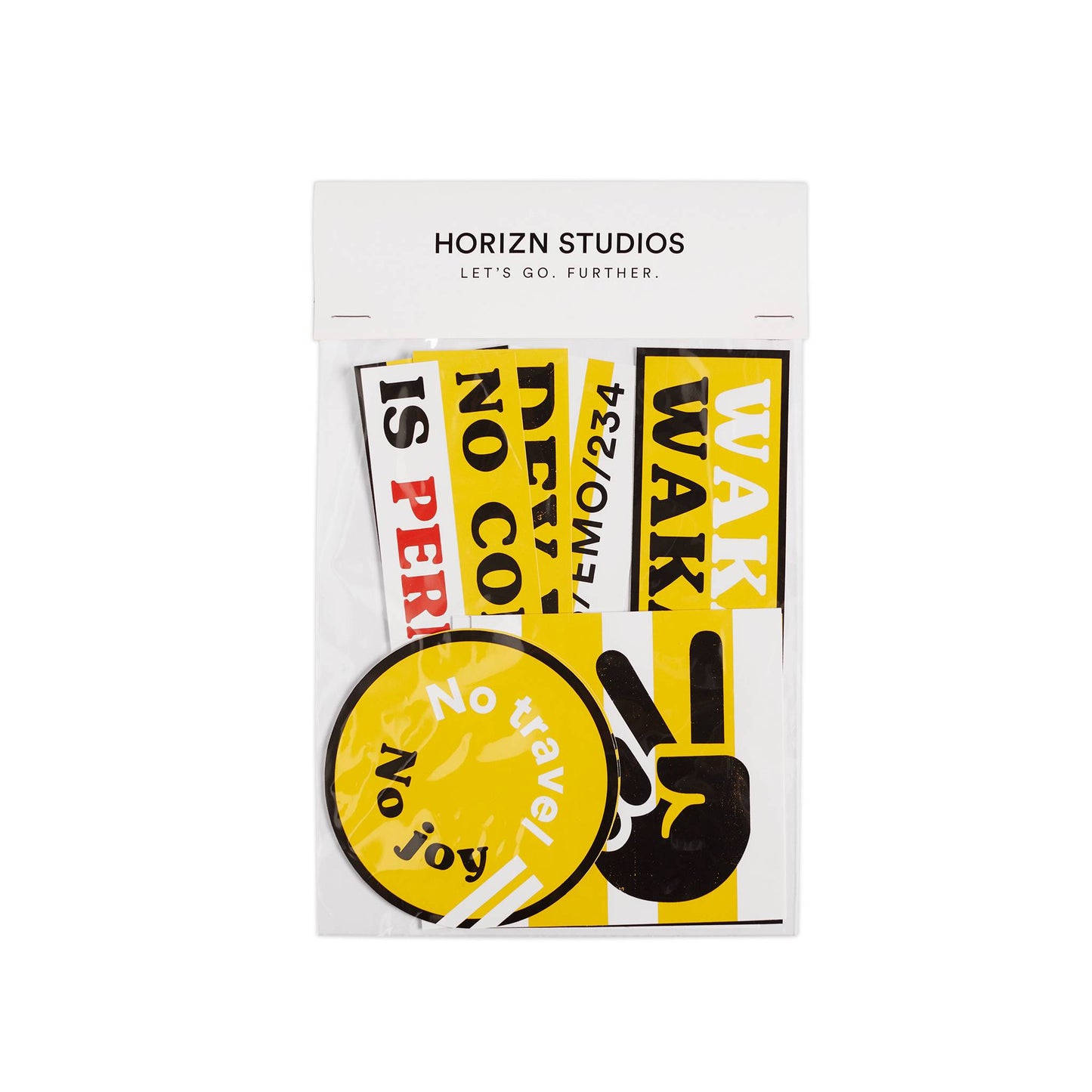 Sticker Set EO – One Love / White / Lagos Yellow / High Tack Vinyl 2