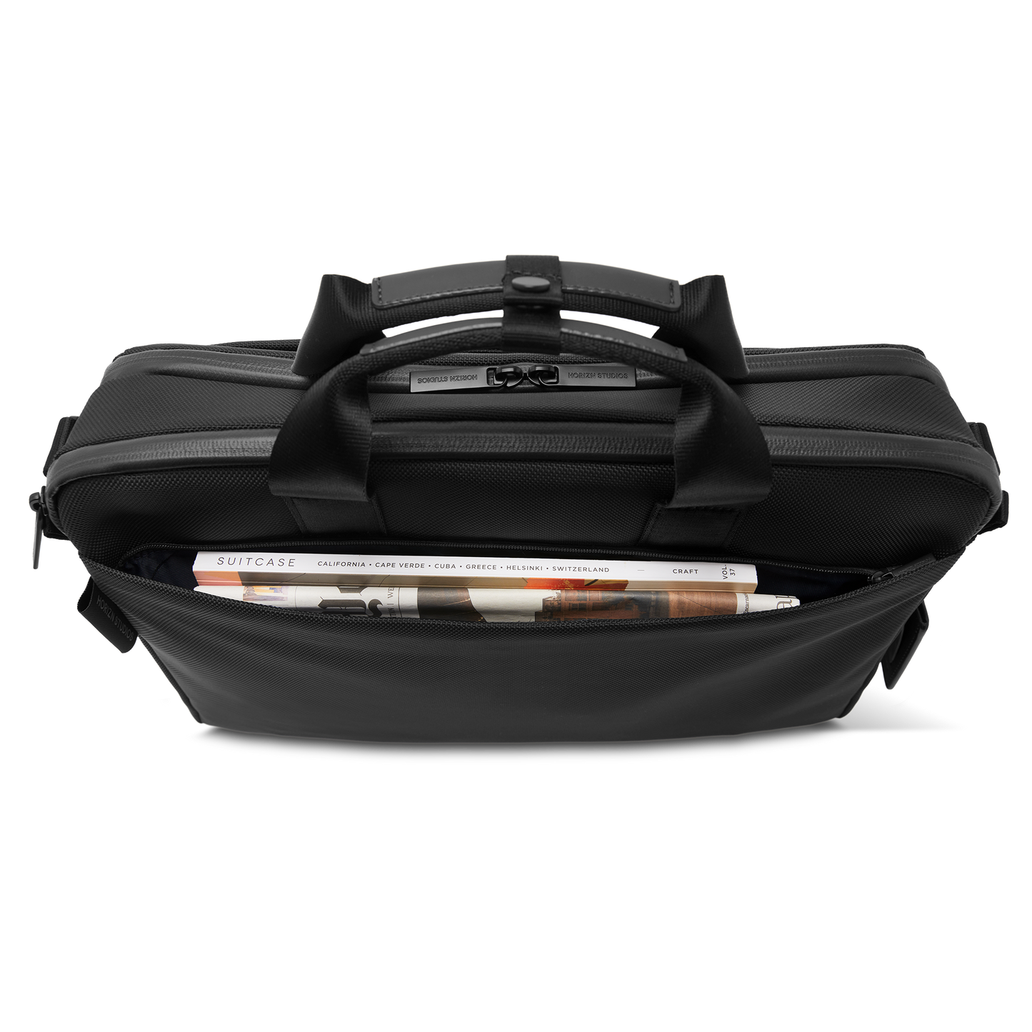 Midtown Briefcase / All Black / High-end Nylon