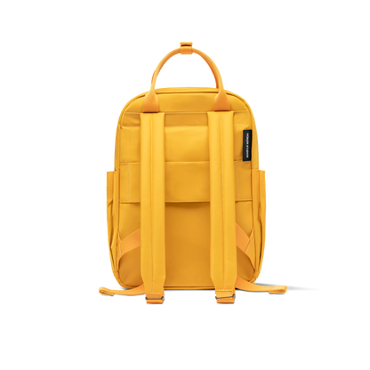 Aoyama Rucksack Small Bright Amber Rückseite - Wasserabweisend Vegan Ergonomisch - Horizn Studios