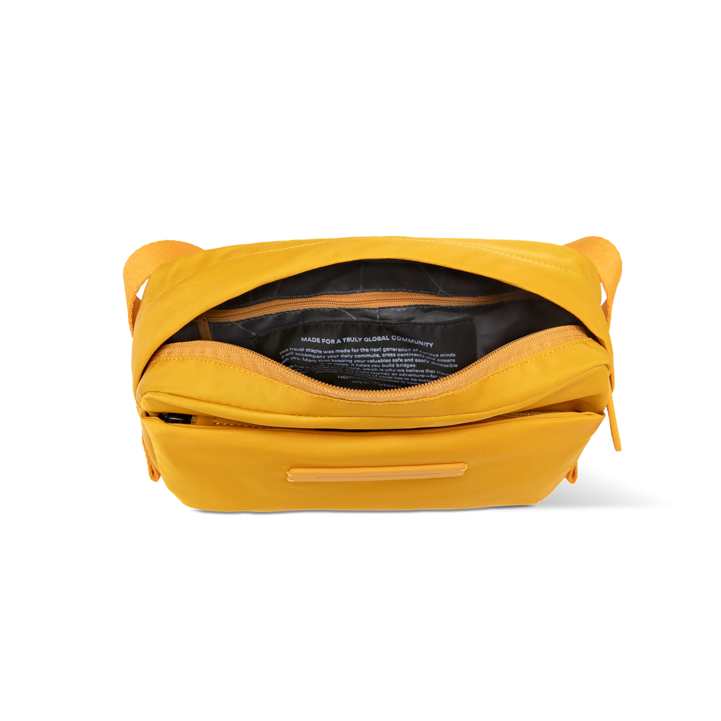 Aoyama Cross Body Medium Bright Amber Draufsicht View - Horizn Studios
