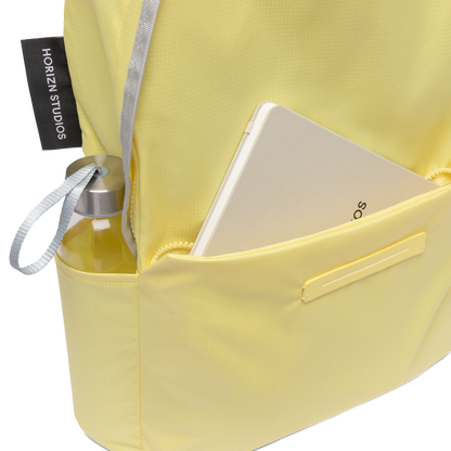 Daypack Medium Glossy Lemon Open Pocket - Horizn Studios