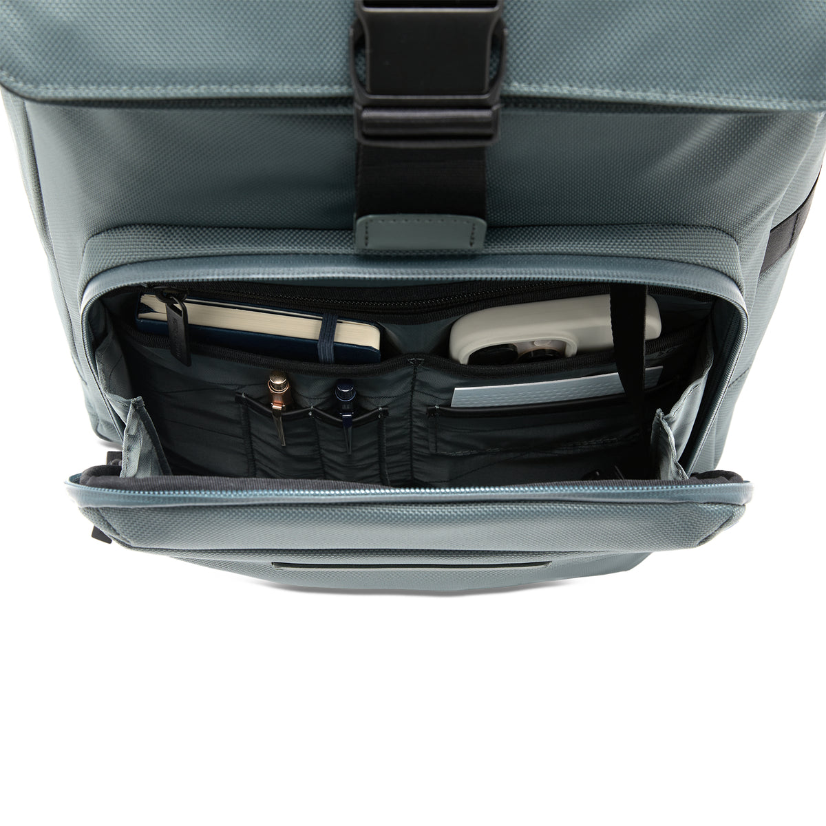 Midtown Flaptop Backpack / Pine Green / Recycled Nylon
