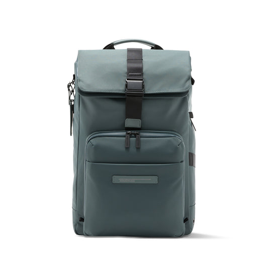 Midtown Flaptop Backpack / Pine Green / Recycled Nylon