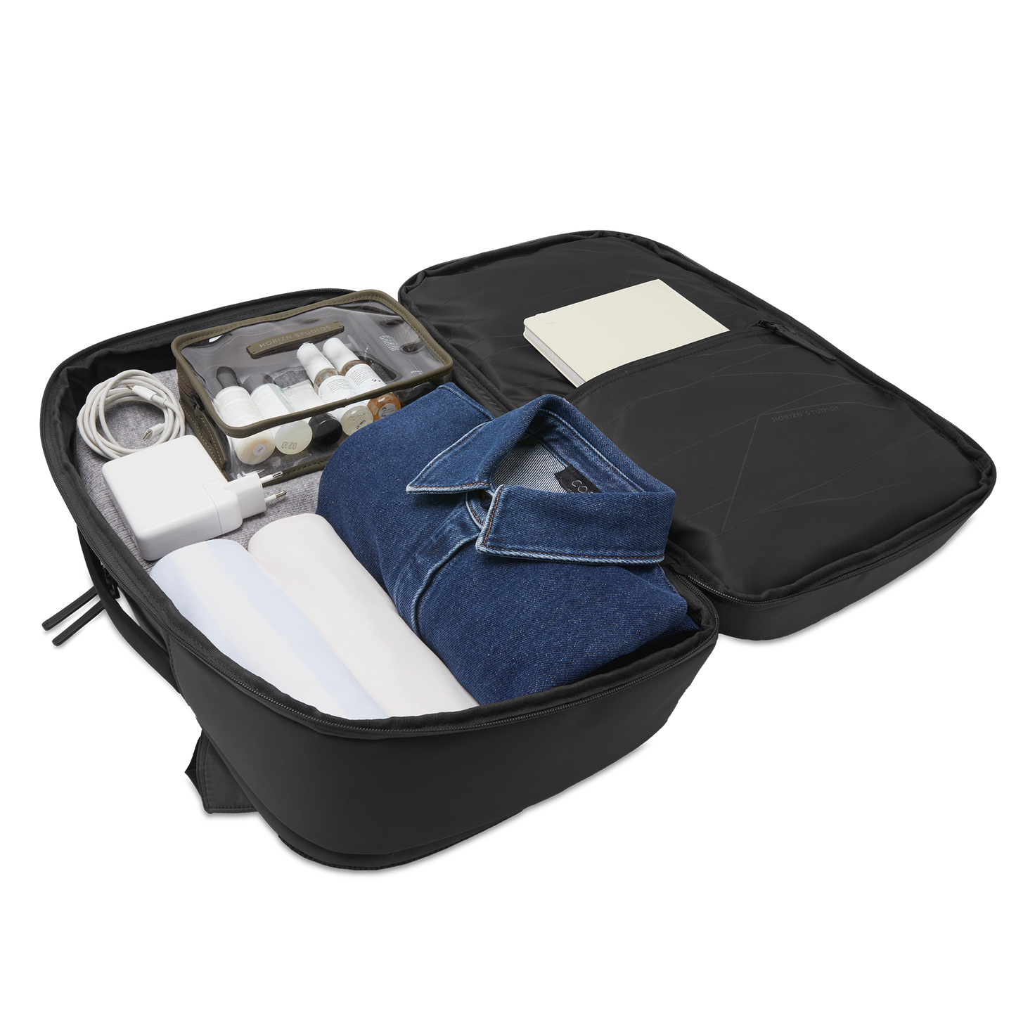 Gion Backpack Travel / All Black / Recycled Nylon