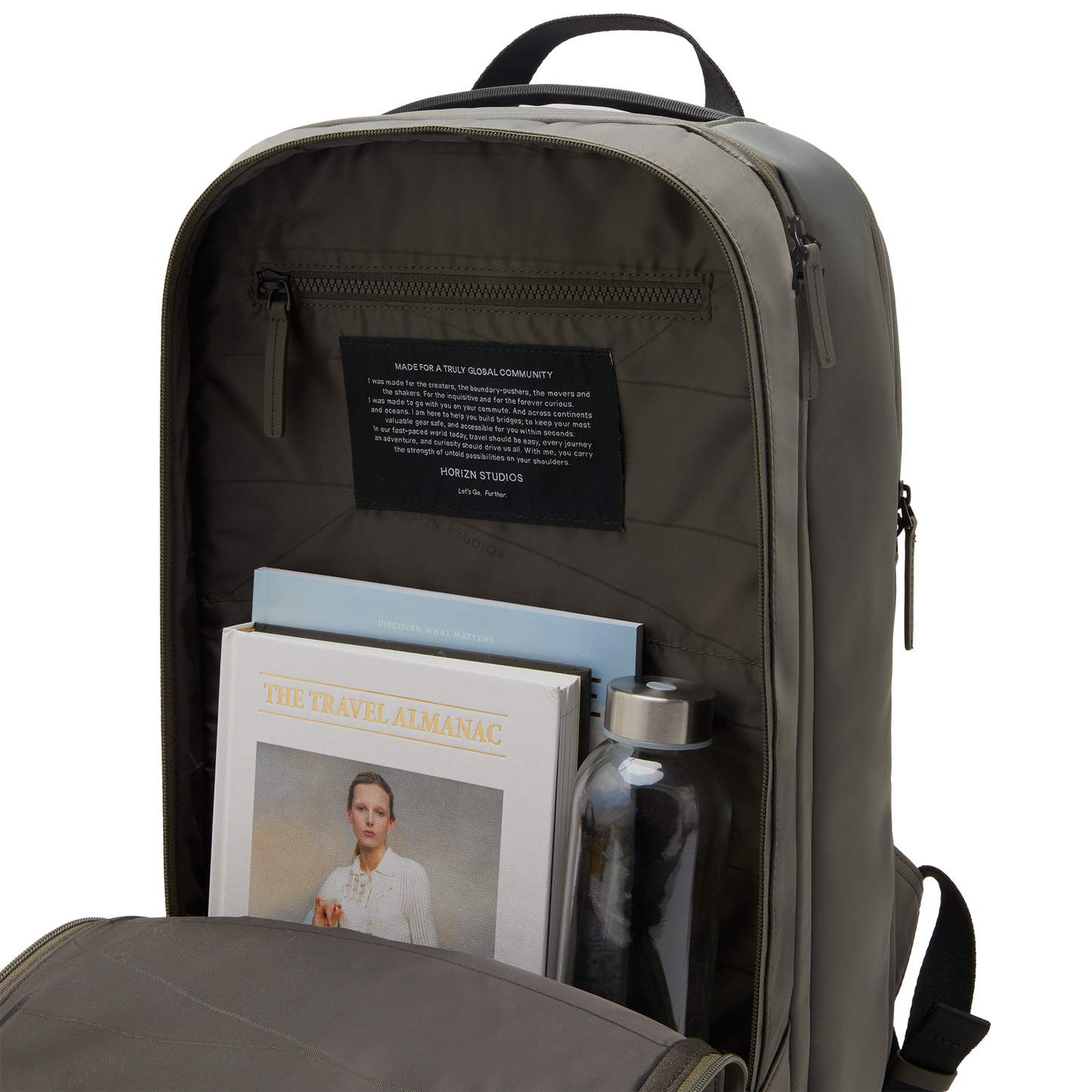 Gion Backpack Travel / Dark Olive / Recycled Nylon