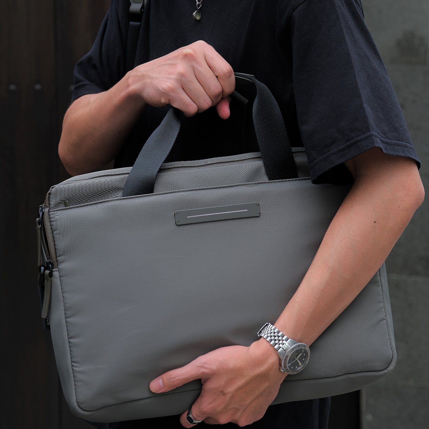 Gion Briefcase / Night Blue / Recycled Nylon