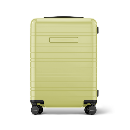Koffer Essential Glossy Dusk Yellow Vorderseite - Hartschale Polycarbonat Leicht Robust - Horizn Studios