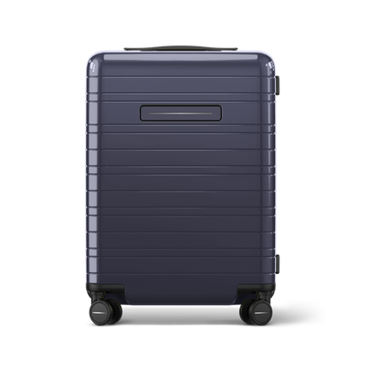 Koffer Essential Glossy Purple Night Vorderseite Aacb - Hartschale Polycarbonat Leicht Robust - Horizn Studios