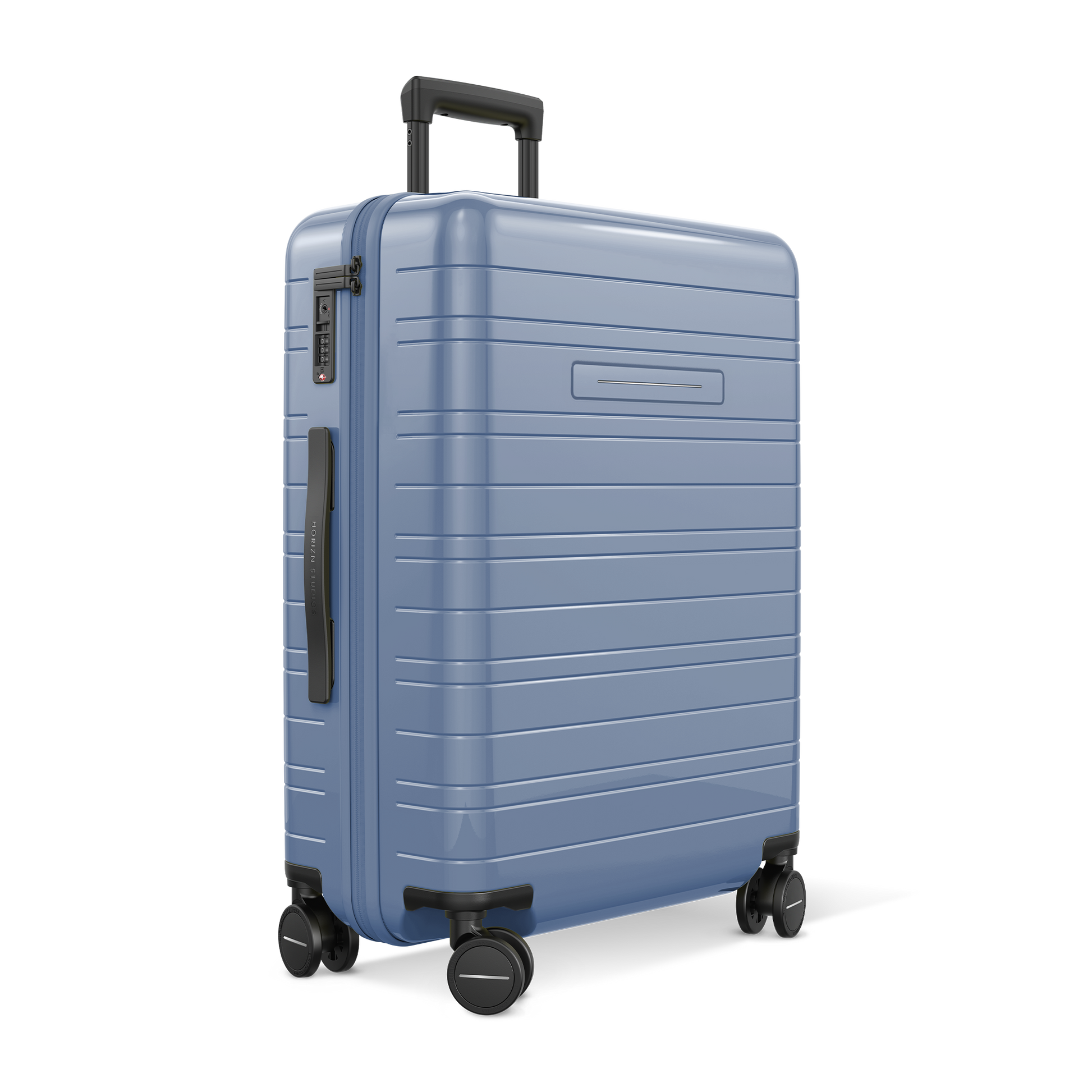 Koffer Essential Glossy Blau Vega - Hartschale Polycarbonat Leicht Robust - Horizn Studios