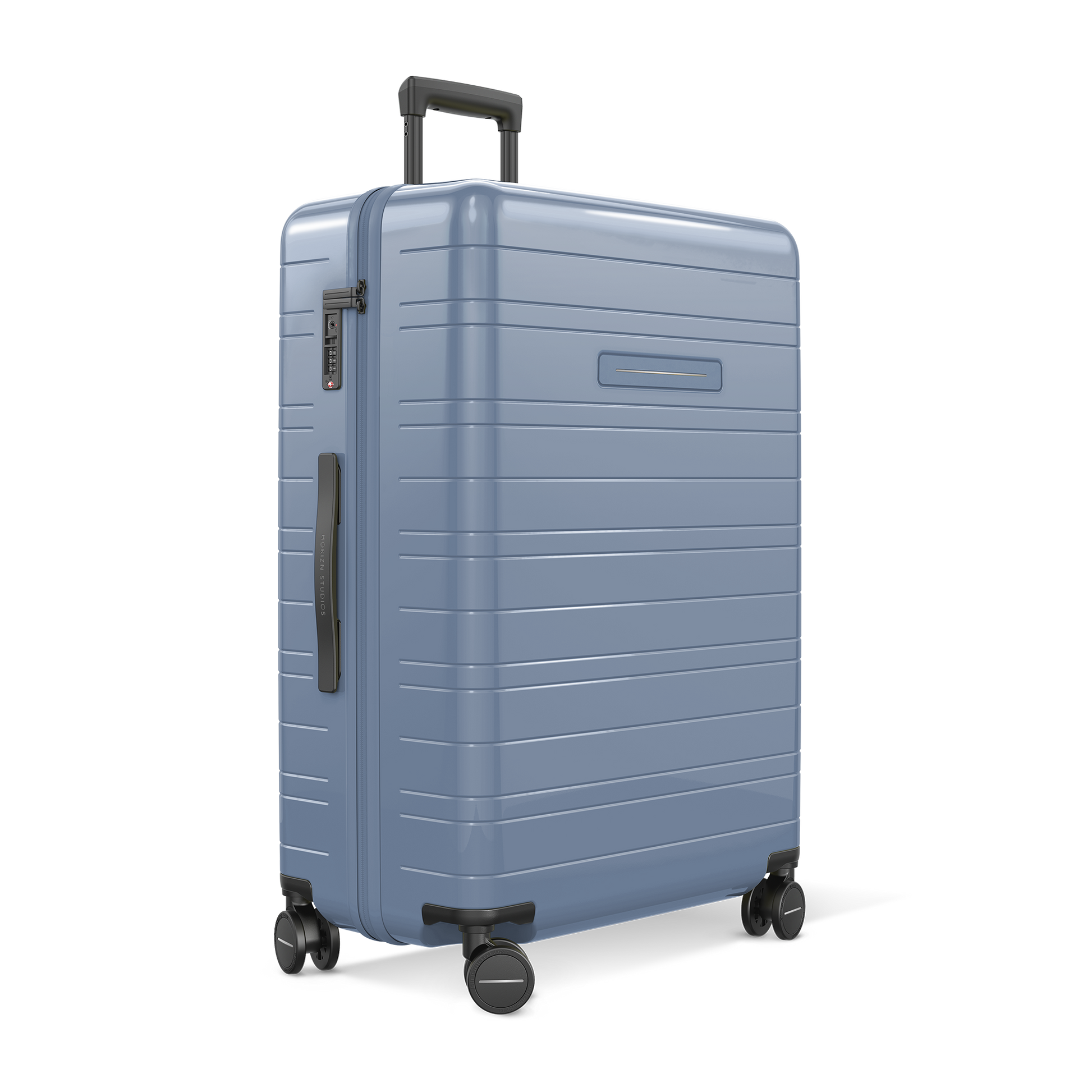 Koffer Essential Glossy Blau Vega - Hartschale Polycarbonat Leicht Robust - Horizn Studios