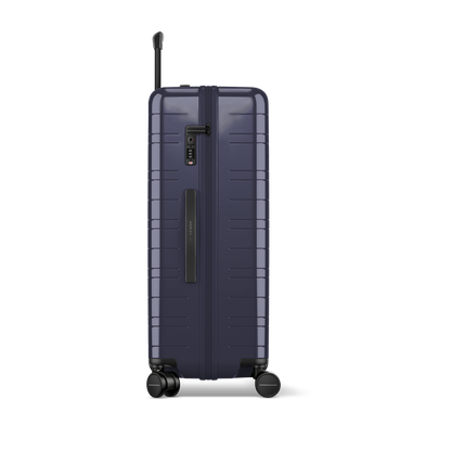 Koffer Essential Glossy Purple Night Seitenansicht Aca Aff - Hartschale Polycarbonat Leicht Robust - Horizn Studios