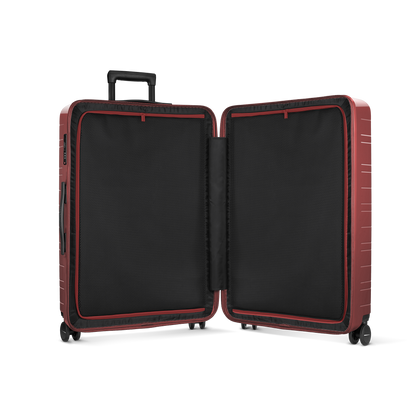 Koffer Essential Glossy True Red Innenansicht - Hartschale Polycarbonat Leicht Robust - Horizn Studios