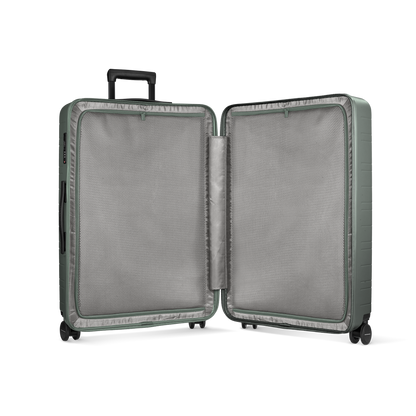 Koffer Essential Marine Green Innenansicht - Hartschale Polycarbonat Leicht Robust - Horizn Studios