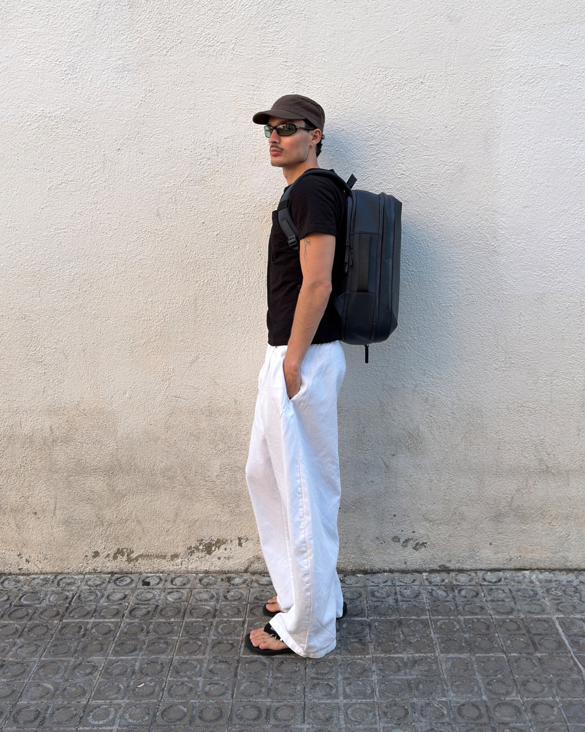 Customer photo featuring Gion Backpack Travel / Night Blue / Recycled Nylon