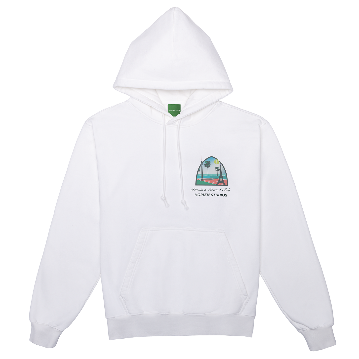 Hoodie Tennis Edition / All White / Organic Cotton / L