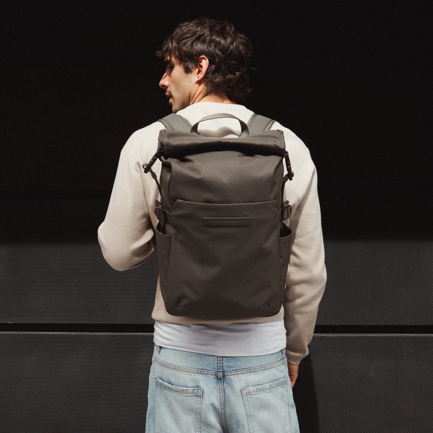 Shibuya Rolltop Backpack / Mocha / Recycled Nylon