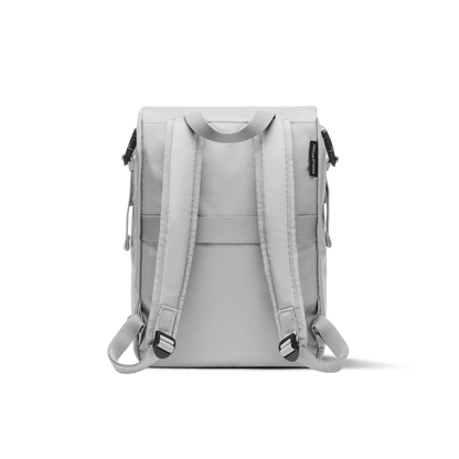 Shibuya Rolltop Rucksack Rucksack Light Quartz Grau Rückseite - Wasserabweisend Vegan Ergonomisch - Horizn Studios