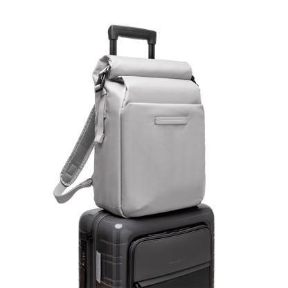 Shibuya Rolltop Rucksack Rucksack Light Quartz Grau Trolley - Wasserabweisend Vegan Ergonomisch - Horizn Studios