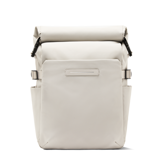 Shibuya Rolltop Rucksack Beige Vorderseite - Wasserabweisend Vegan Ergonomisch - Horizn Studios