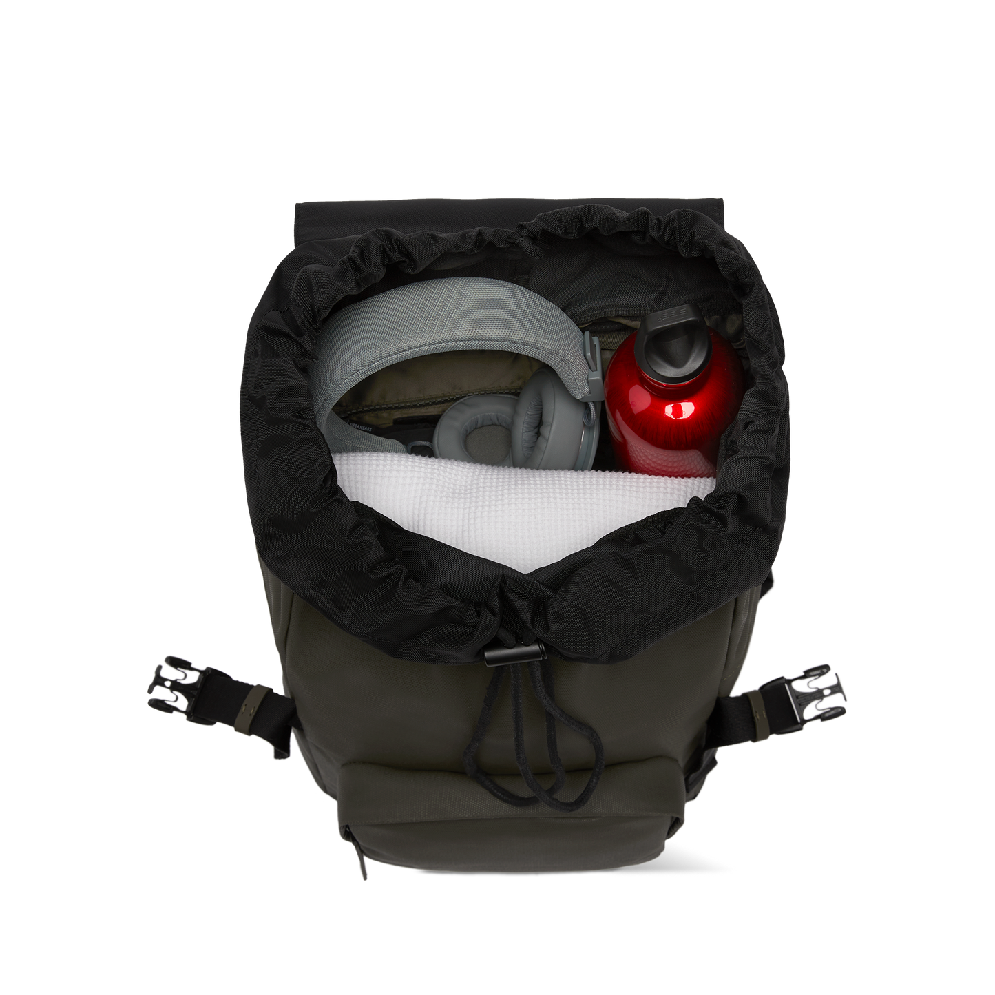 Sofo Rucksack City Darkolive Main Pocket - Wasserabweisend Vegan Ergonomisch - Horizn Studios