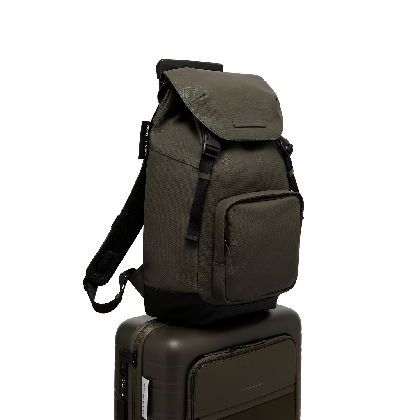 Sofo Rucksack City Darkolive Trolley - Wasserabweisend Vegan Ergonomisch - Horizn Studios