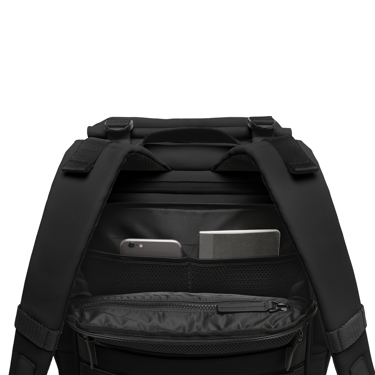 SoFo Backpack Travel / Black / Recycled Waxed Canvas