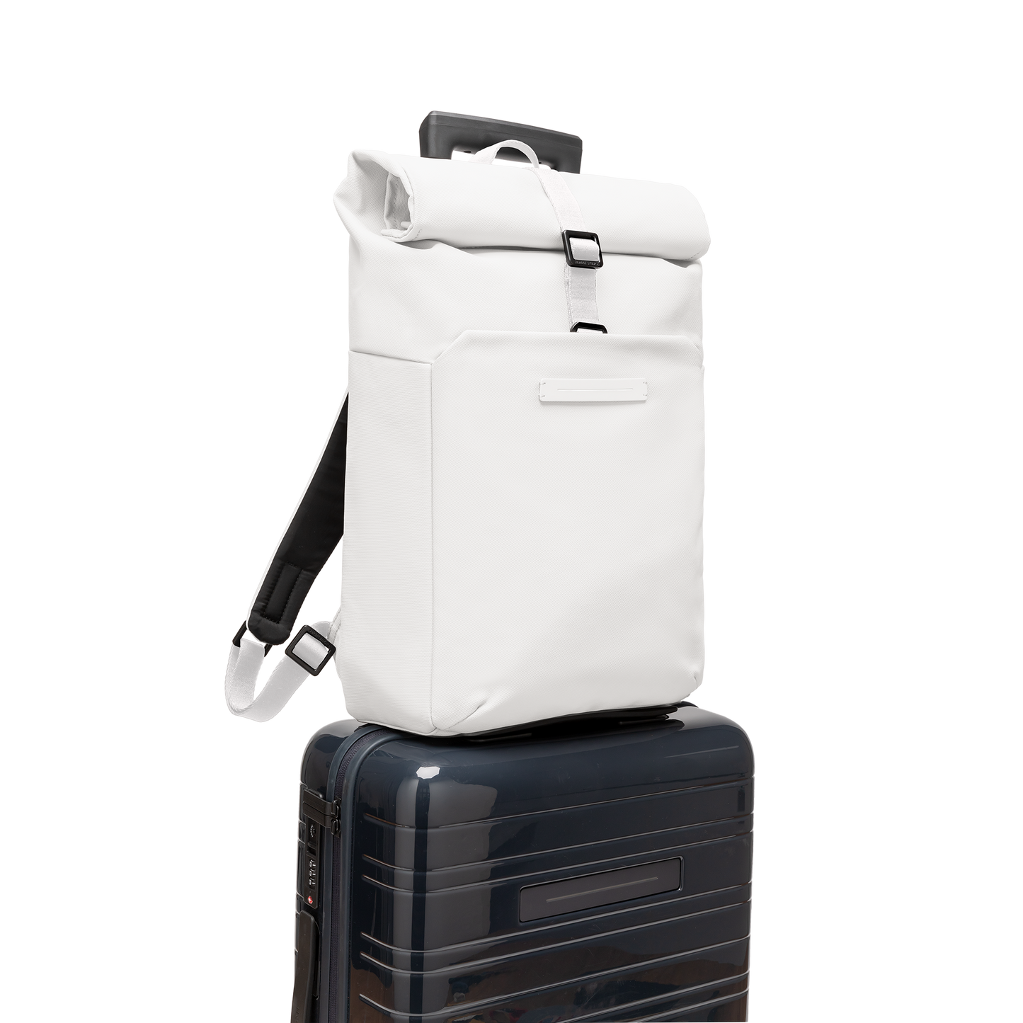 SoFo Rolltop Backpack X / All White / Waxed Canvas