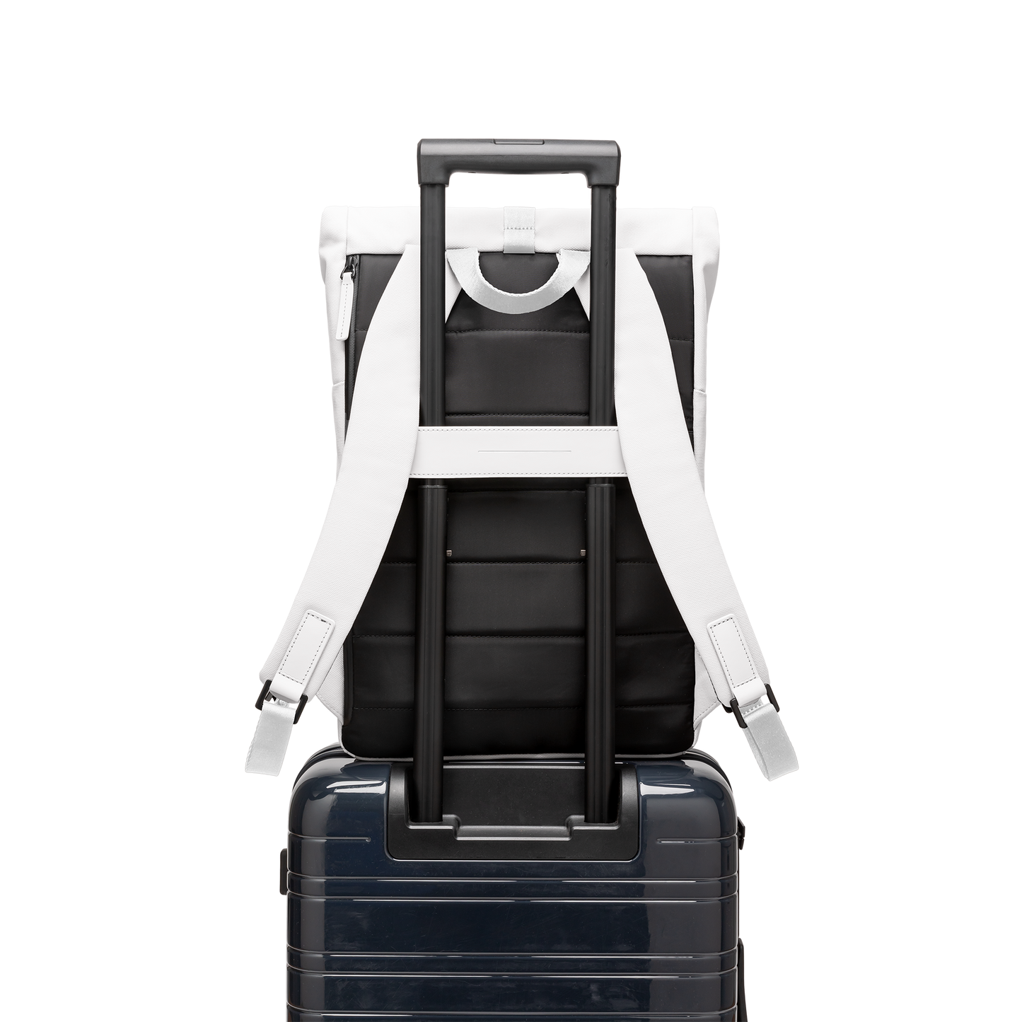 SoFo Rolltop Backpack X / All White / Waxed Canvas