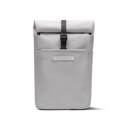 Sofo Rolltop Rucksack Rucksack Rucksack Light Quartz Grau Vorderseite - Wasserabweisend Vegan Ergonomisch - Horizn Studios