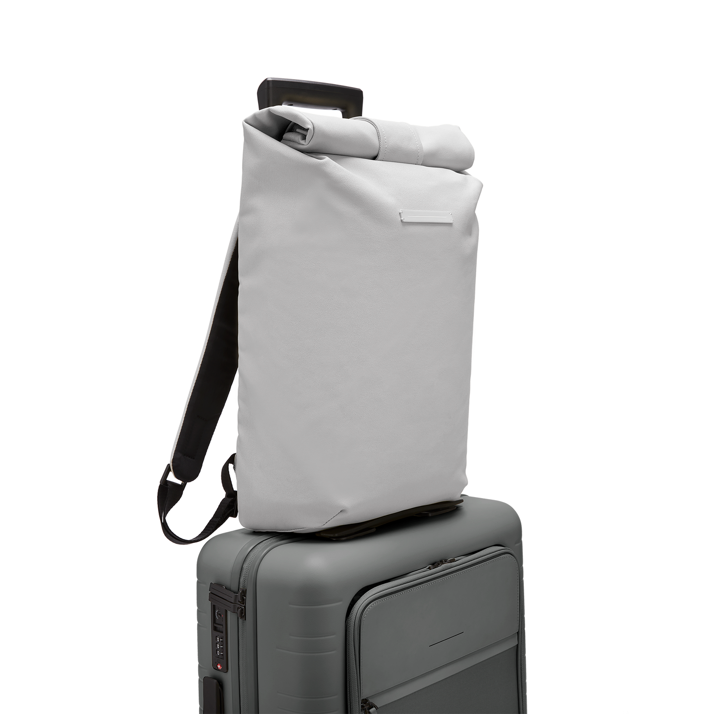 SoFo Rolltop Backpack / Light Quartz Grey / Recycled Cotton Canvas