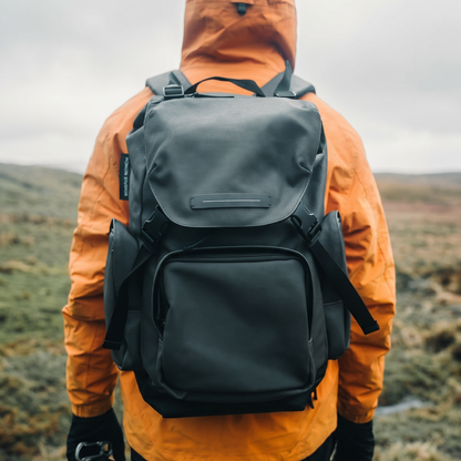 SoFo Backpack Travel / Night Blue / Waxed Canvas