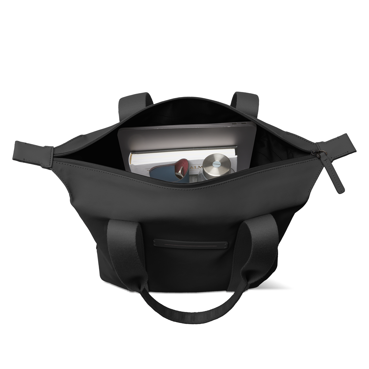 SoFo Vertical Tote / All Black / Waxed Canvas