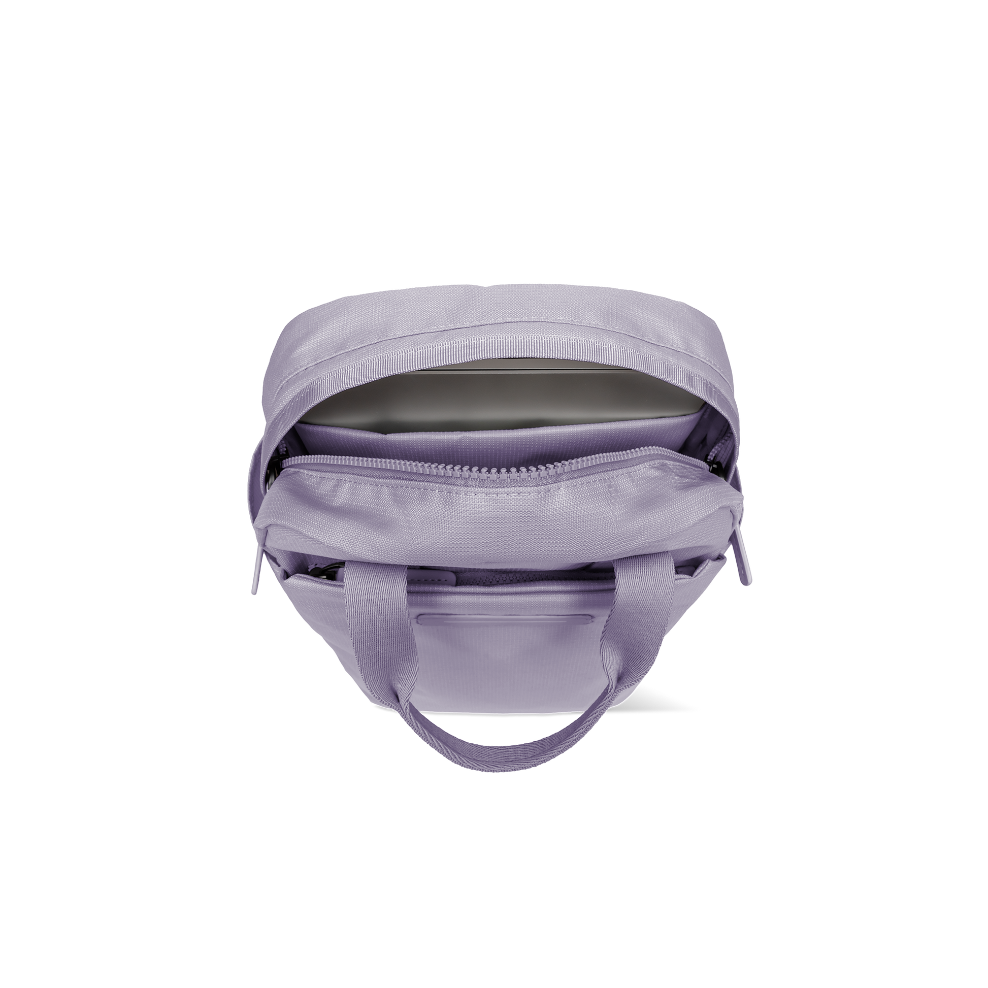 Tragetasche Tasche Small Grau Lavender Draufsicht - Wasserabweisend Funktional Stilvoll - Horizn Studios
