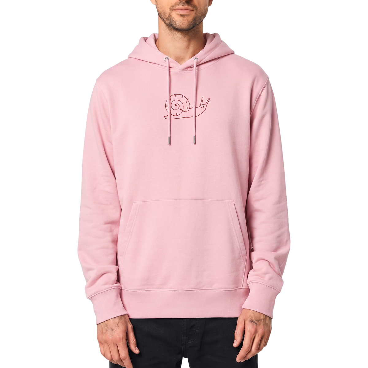 Travel Hoodie / Cloud Rose / Organic Cotton / Size M / Time