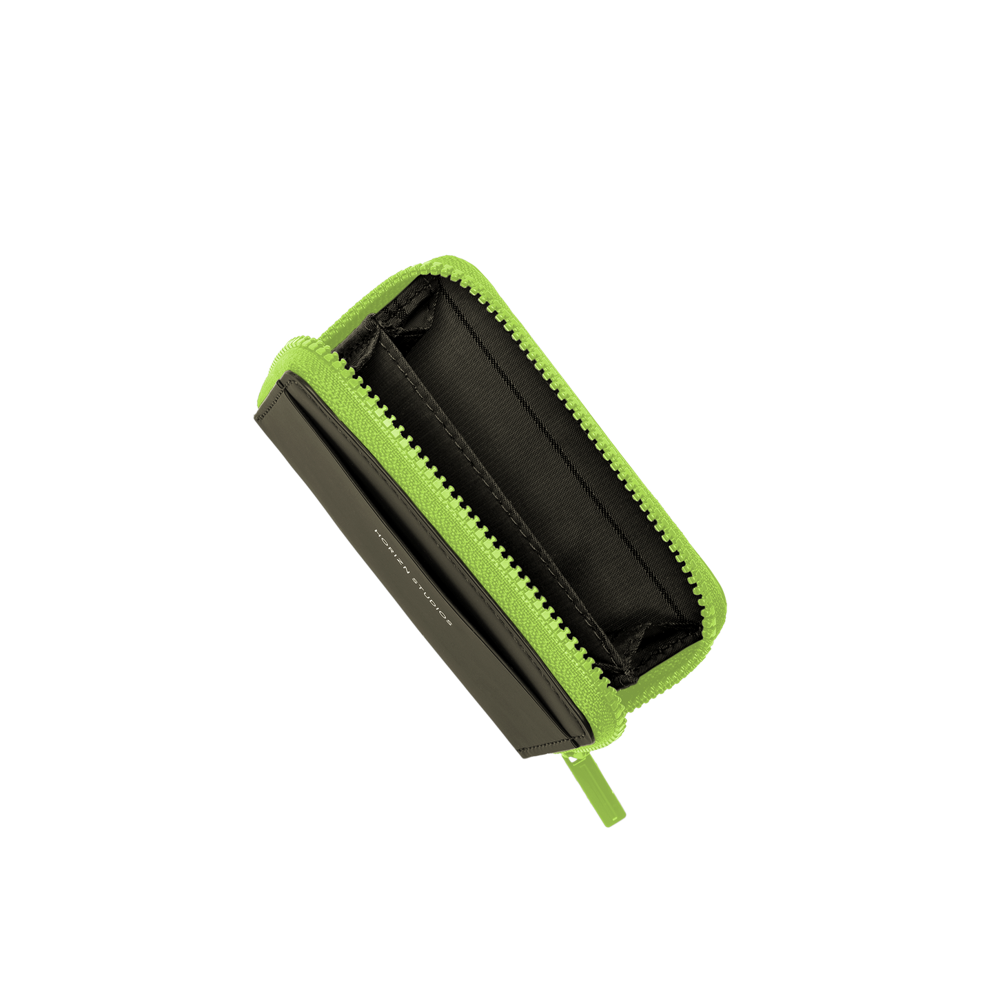 Wallet / Dark Olive / Neon Green