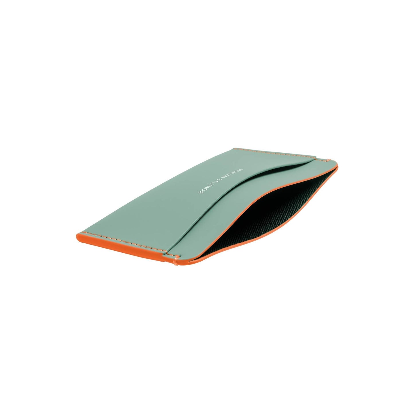 Cardholder Marine Green Neon Orange Fach - Horizn Studios