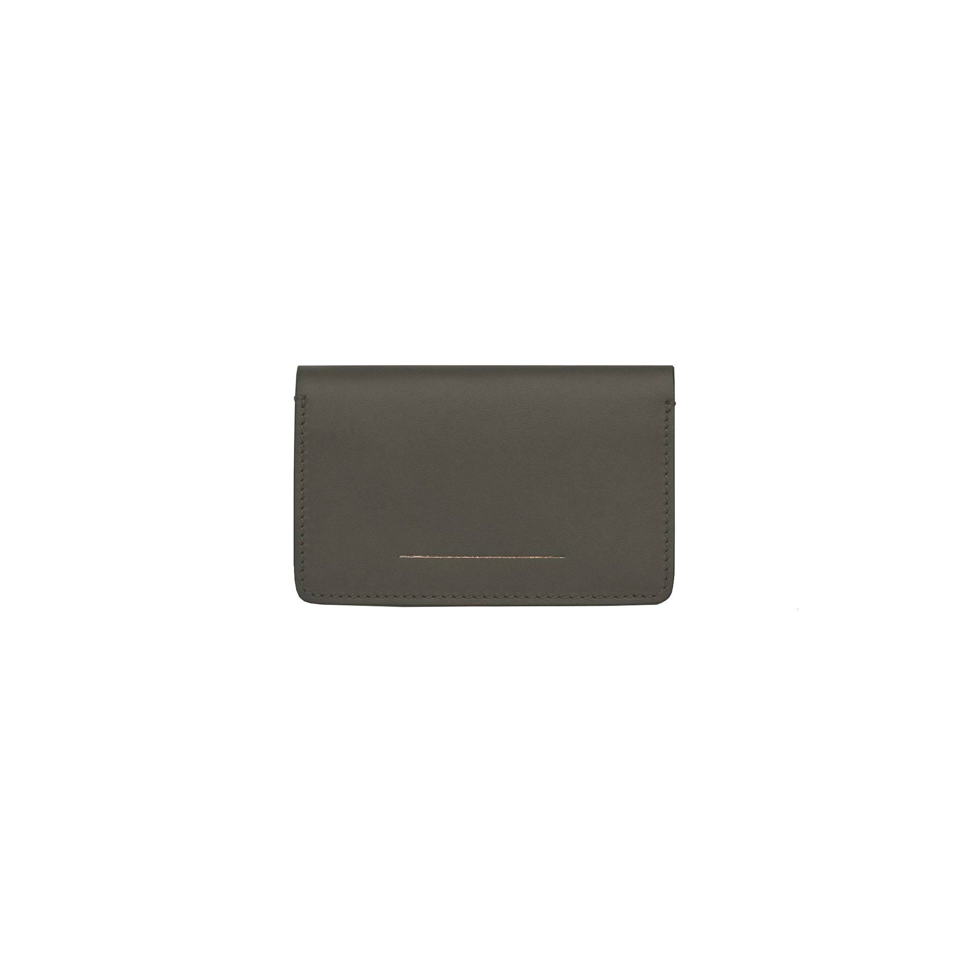 Double Card Holder / Dark Olive / Vacchetta Leather 2
