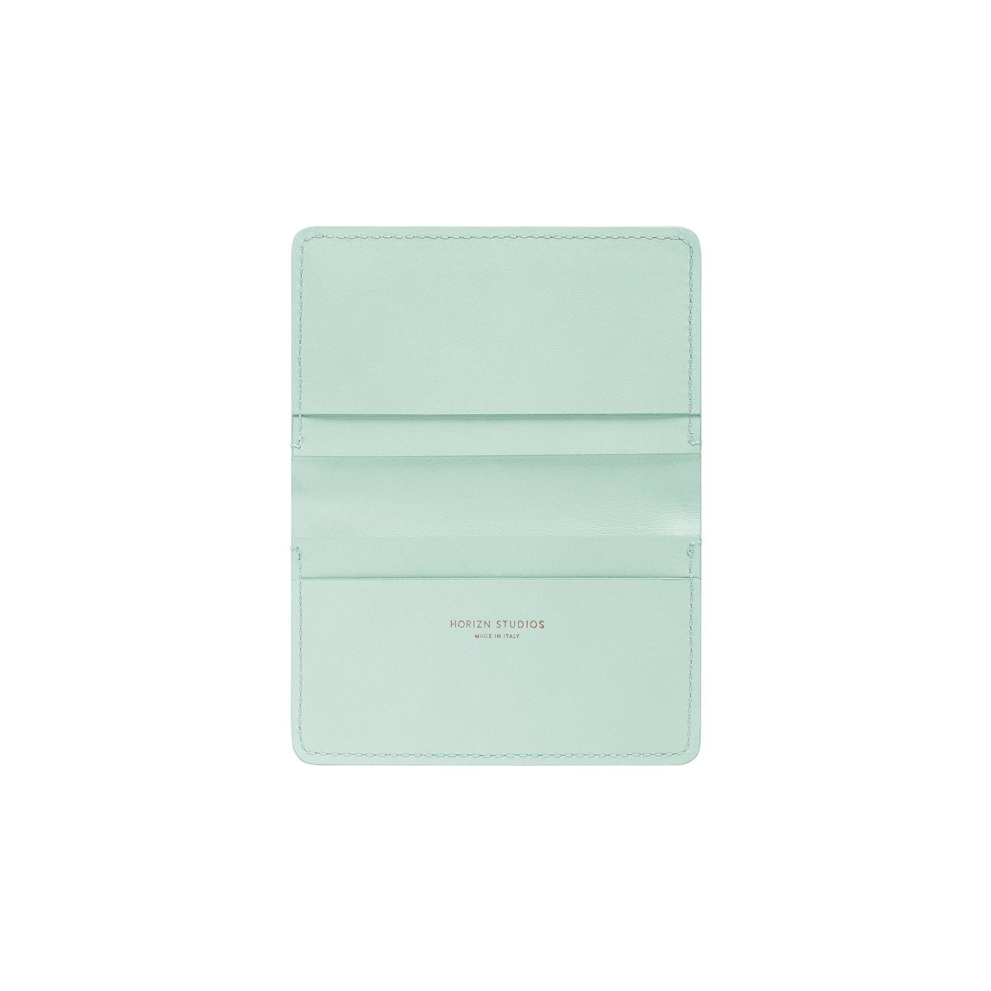 Double Card Holder / Mint / Vacchetta Leather 4