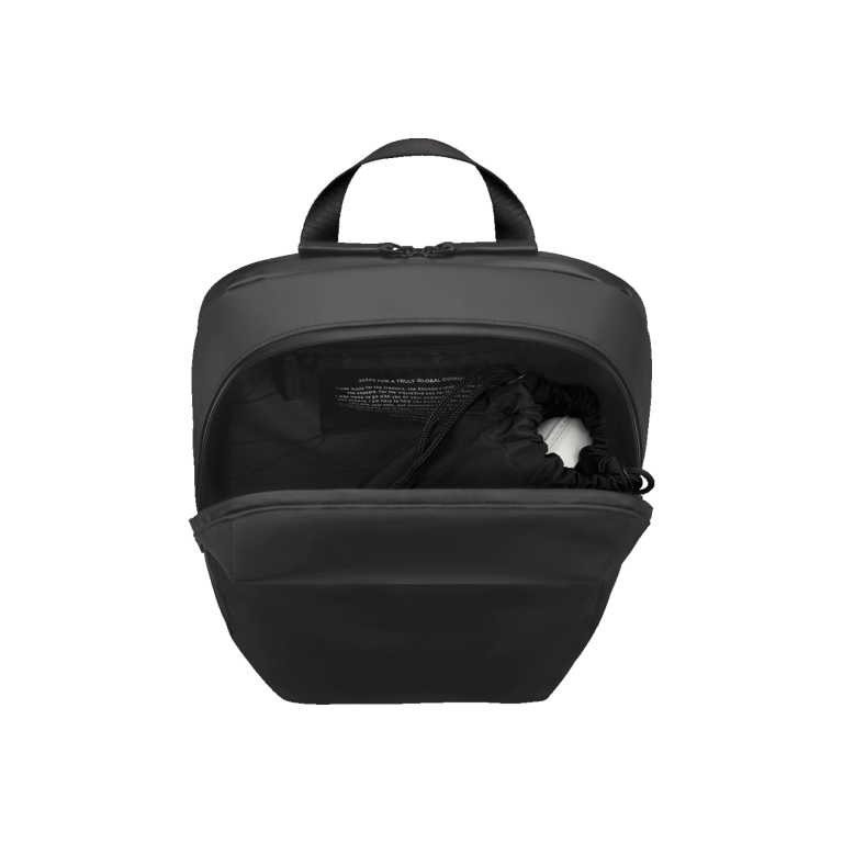 Gion Rucksack Graphite Detail Maincompartment - Wasserabweisend Vegan Ergonomisch - Horizn Studios