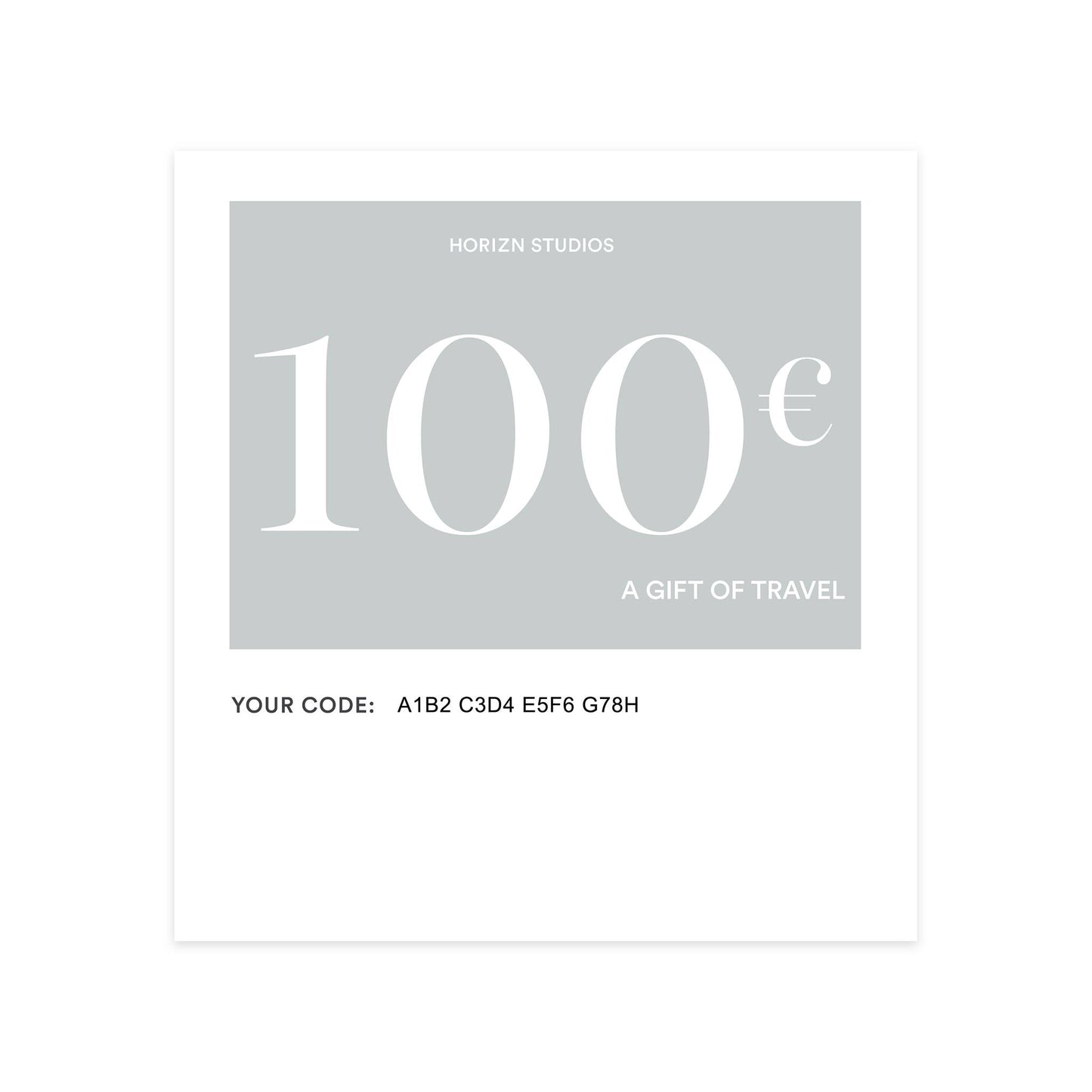 Digital Gift Card / Light Quartz Grey / 100 3