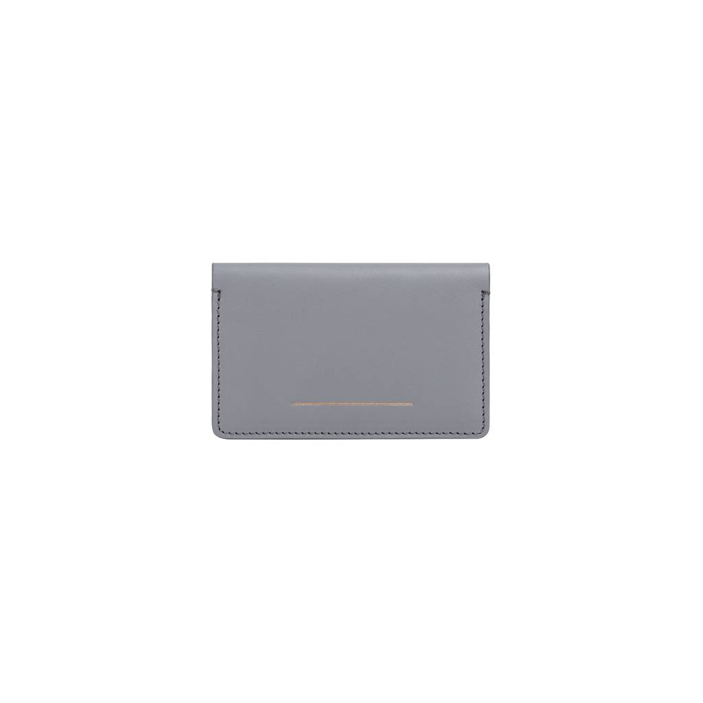 Double Card Holder Quartz Nappa Leather